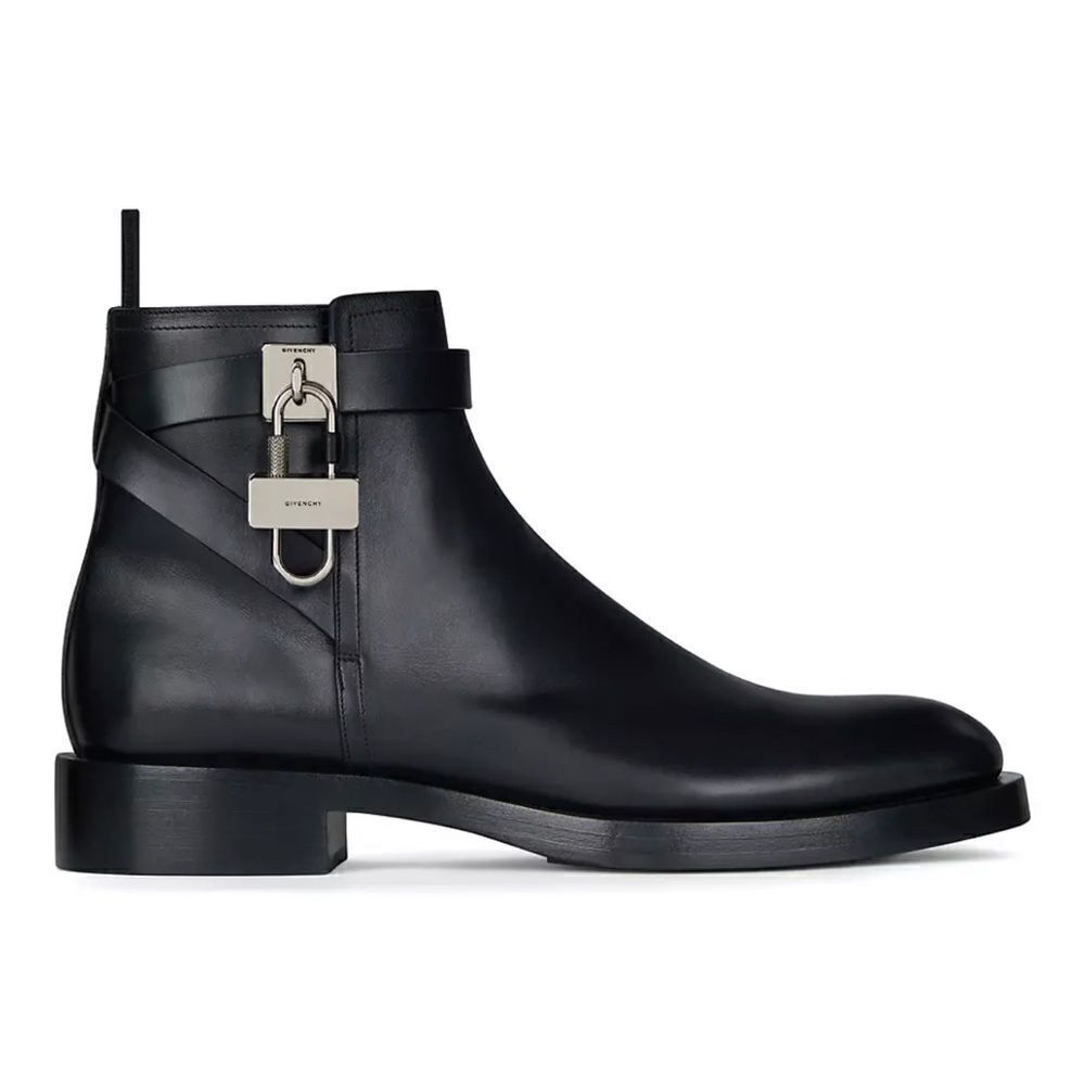 Givenchy Padlock Ankle Leather Boots size 40